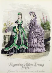 German Fashions från Leipzig publicerad i Moniteur de la Mode