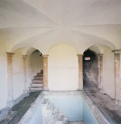 Interiör av Bath House, Corsham Court, Wiltshire