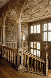 Knole House c.1610, The Staircase, Sevenoaks, Kent, Storbritannien