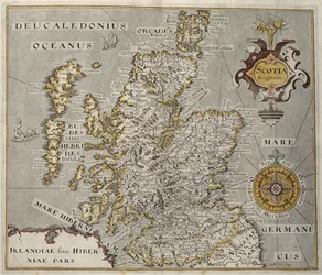 Karta över kungariket Skottland, 1600-talets Scotia Regnum