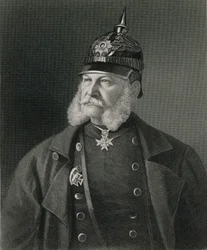 Porträtt av William I (1797-1888) Kung av Preussen och kejsare av Tyskland, graverad av William Holl (1807-71) pub. av William Mackenzie