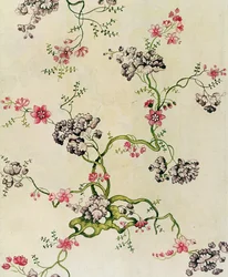 Sidendesign av Anna Maria Garthwaite, 1740