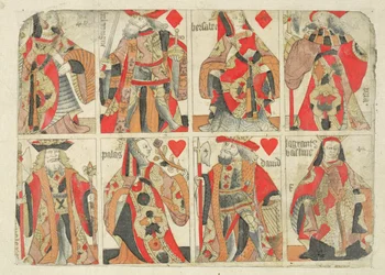 Oklippta spelkort, sent 1700-tal