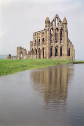 Utsikt över Whitby Abbey, North Yorkshire