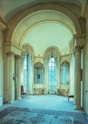 Utsikt över Bow Window Room, Blenheim Palace, Oxfordshire