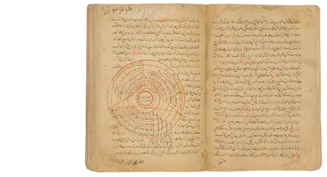 En samling avhandlingar om ockulta vetenskaper, Mamluk Egypten eller Syrien, 2 Ramadan AH 717 / november 1317-18 AD (svart och rött bläck på papper)