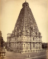 En stor pagod i Indien