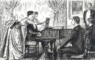 En musikalisk kväll i hemmet.