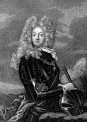 Adrien Maurice greve av Ayen 1678-1766 , 3:e hertig av Noailles (gravyr)