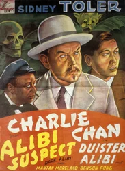 Affisch för filmen Charlie Chan: Mörkt alibi av Phil Karlson med Sidney Toler