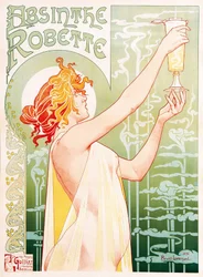 Reklamaffisch för Absinthe Robette