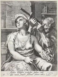 Allegorisk gravyr av astronomi