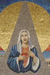 Bebådelsebasilikan: Italiensk jungfru (Our Lady of Tears of Syracuse), Nasaret, Israel