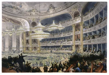 Bal i Paris, ca 1870 (litografi)