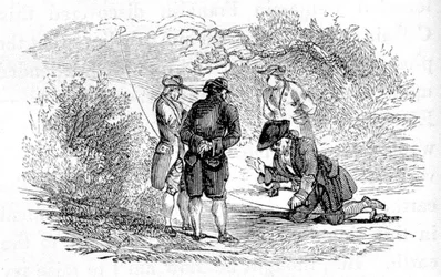 Benjamin Franklin under elektriska experiment
