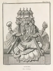 Brahma, den hinduiska skaparguden