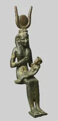Bronsstaty av den egyptiska gudinnan