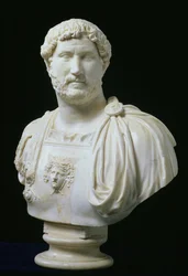 Byst av kejsar Hadrianus (Publius Aelius Hadrianus) (76-138), ca 130 e.Kr. (marmor)