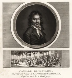 Camille Desmoulins, deputerad för Paris i nationalkonventet, d