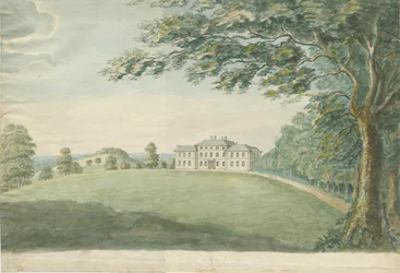 Canwell Hall: akvarellmålning, nd [?1700-talet]