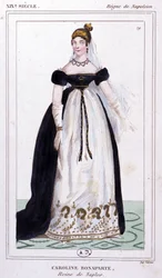 Caroline Bonaparte, ca 1810 (gravyr)