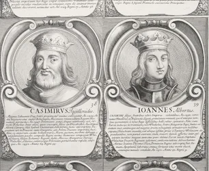 Casimir IV Jagiellon och Jan I Olbracht, nr. 38 och 39 från 