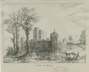 Caverswall Castle: bläckskiss och [?1800-talet]