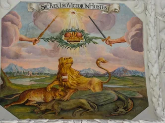 Takfresk i gången i St Catherine