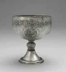 Bägare från Beth Misona Treasure, Konstantinopel eller Syrien, ca 500-700