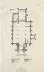 Cheadle - St. Giles Church: trägravyr och [1800-talet]