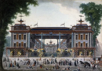 Kinesiskt bad i Paris, sent 1700-tal (gravyr)