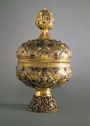 Ciborium, tillverkat i Limoges av G. Alpais för klostret i Montmajour