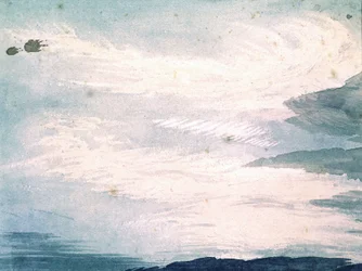 Molnstudie av Luke Howard, c 1808-1811