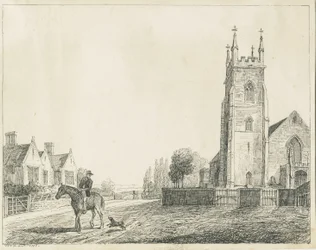 Colwich Church: pennskiss, 1833