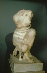 Hukande Afrodite, romersk kopia av original grekisk brons från slutet av 300-talet f.Kr. (marmor)