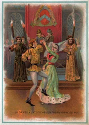 Dansar facklan. (litho, cirka 1900)