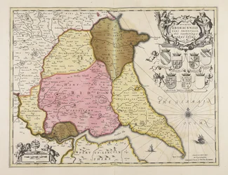 Ducatus Eboracensis pars orientalis  Den östliga delen av Yorke shire