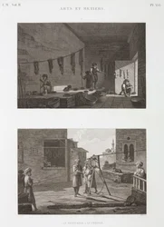 Dye & Pigment Industry Färgverk och reptillverkning, Egypten, ca 1798