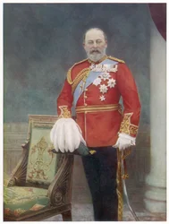 Edward VII (1841-1910) kung av England 1901-1910, foto av Downey