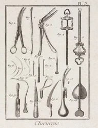 Utrustning, tidigmoderna kirurgiska instrument