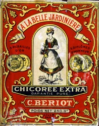 Extra cikoria från butiken "La Belle Jardiniere", slutet av 1800-talet (tryck)