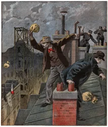 Extremhöger under Dreyfus-fallet. 1899 (gravyr)