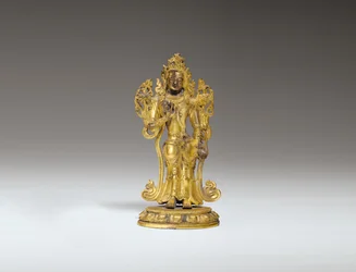 Figur av en Bodhisattva, 1700-1800-talet