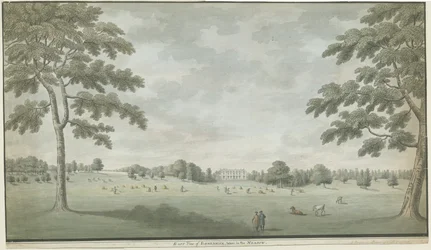 Fisherwick Hall: akvarellmålning, nd [1786]