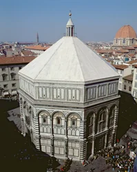 Florence Baptistery exteriörvy (foto)