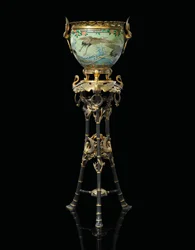 Franska "Japonisme" Jardiniere-on-Stand, 1874