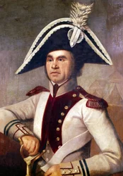 Fransk officer dödad 1793 under krigen i Vendee vid tiden för den franska revolutionen Frankrike