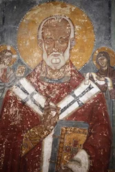 Fresk i Nardo katedral, Apulien, Nardo, Italien