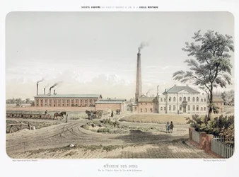 General Industrial Scenes Zinc arbetar i Mulheim an der Ruhr, Tyskland