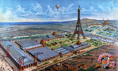 Allmän vy över världsutställningen i Paris